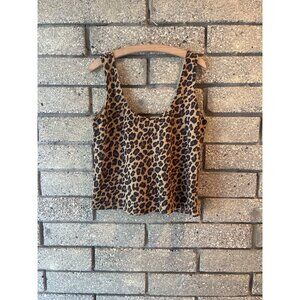 Abercrombie & Fitch Leopard Print Sleeveless Tank Top Medium